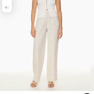 Aritzia Effortless linen pant